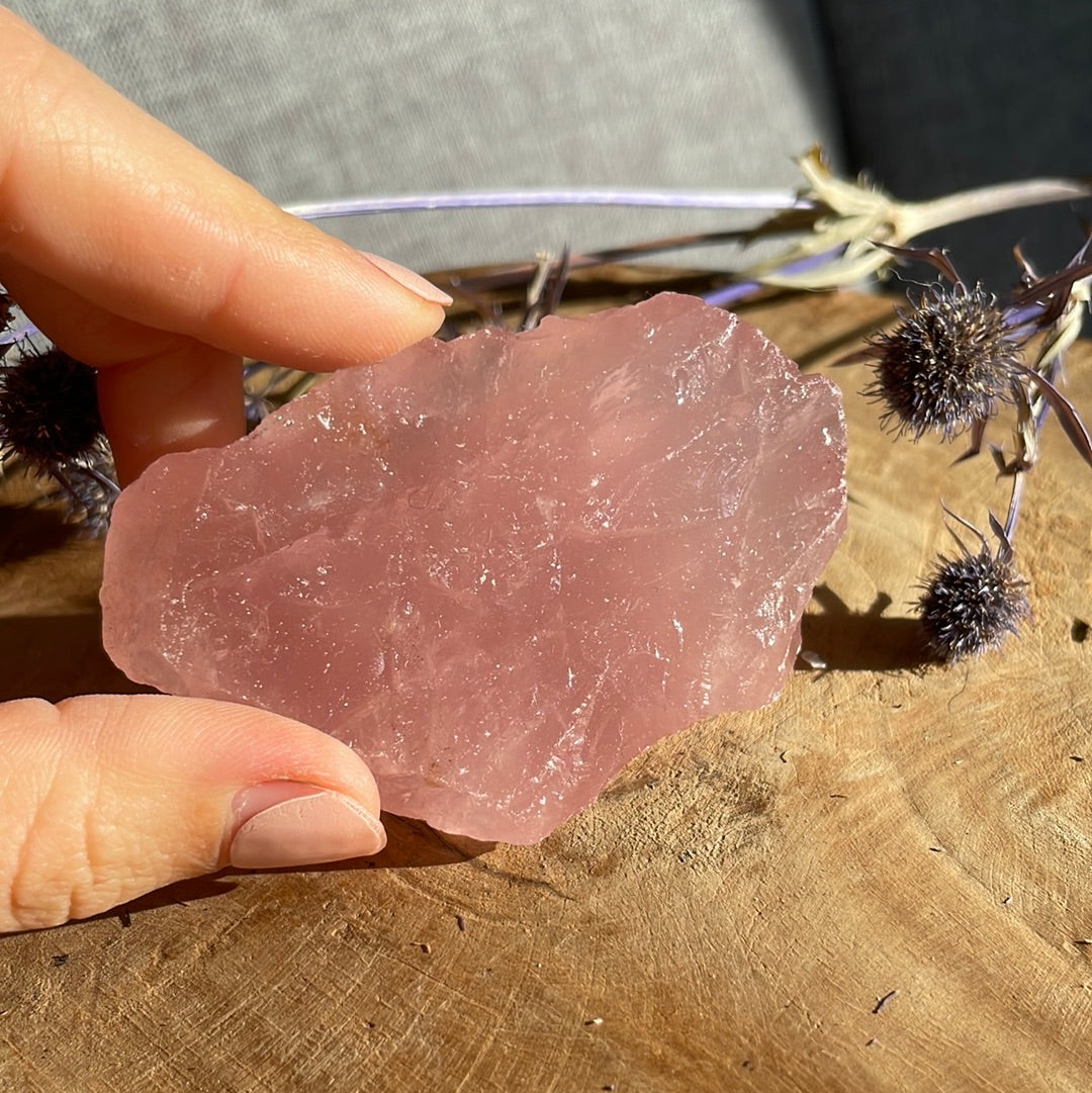 Rosenquarz roh