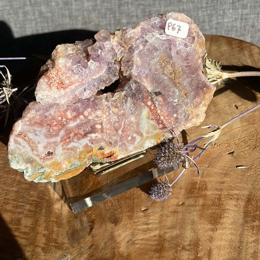 Pink Amethyst Scheibe