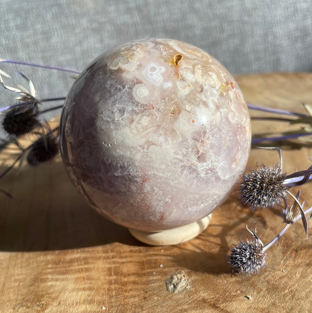 Pink Amethyst Kugel
