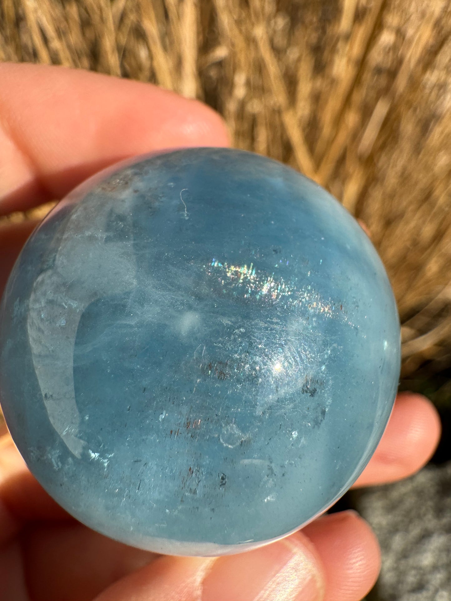 Aquamarin mit Sonnenstein