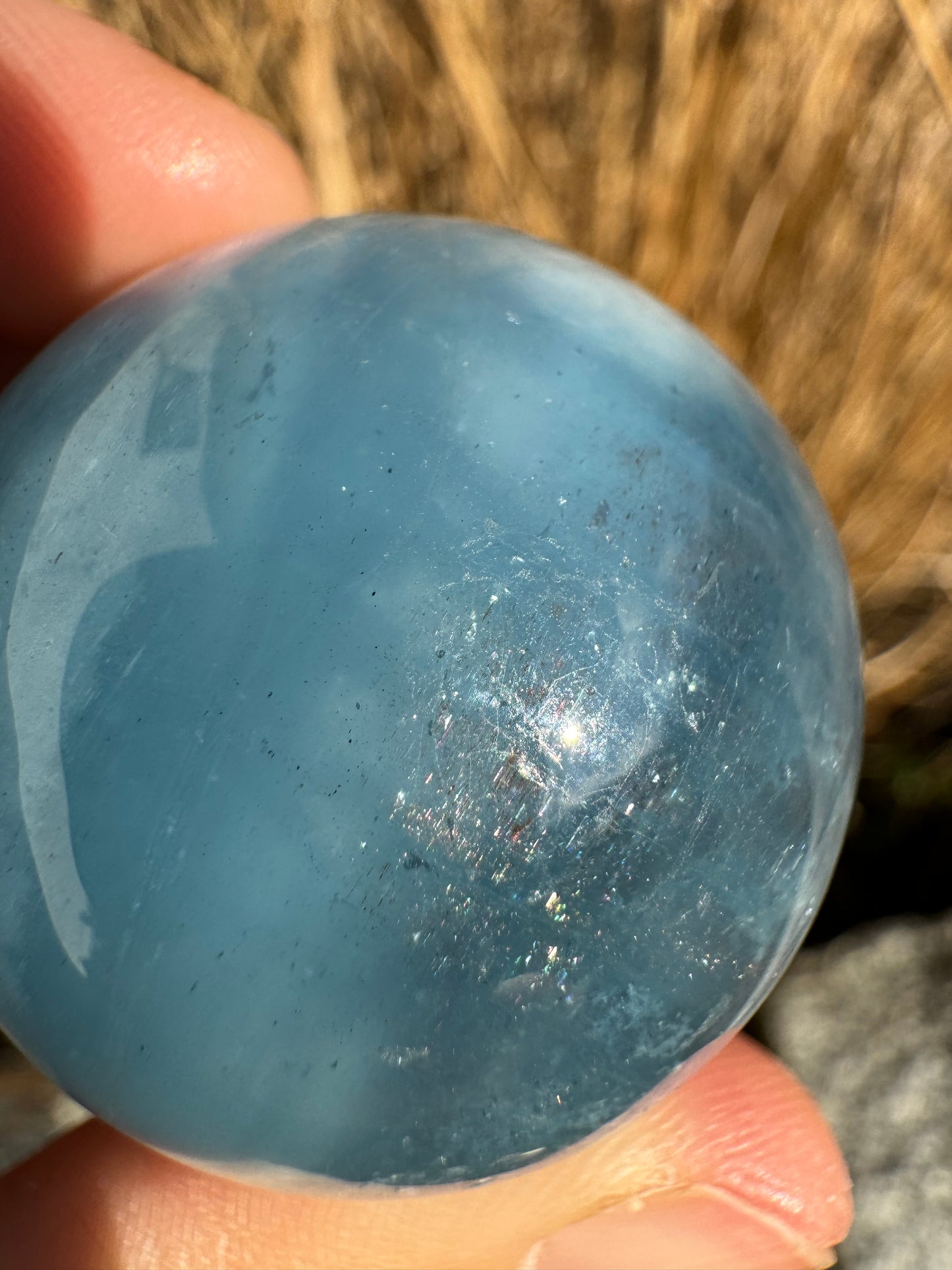 Aquamarin mit Sonnenstein