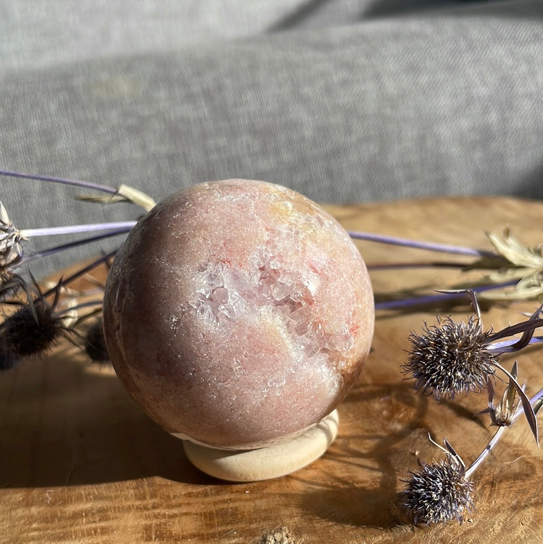 Pink Amethyst Kugel