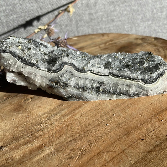 Pyrit auf Quartz