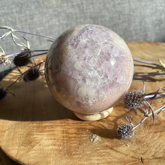 Pink Amethyst Kugel