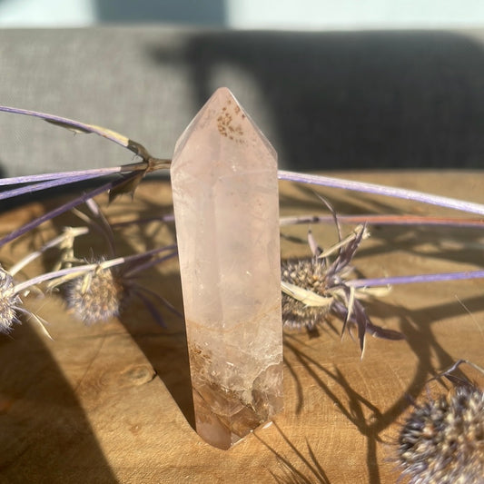 Rosenquarz mit Dendriten